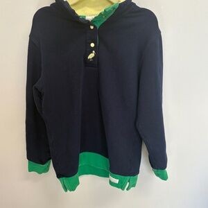 TBBC Pendleton Popped Collar Navy, Green, Yellow  Kids Sweatshirt 4T